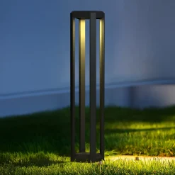 Maytoni LED polkuvalaisin Royal Mile, harmaa, korkeus 80 cm, alumiinia