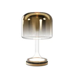 Maytoni LED-pöytävalaisin Spirito, kulta, lasi, korkeus 42 cm