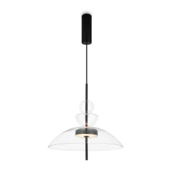 Maytoni LED-riippuvalaisin Bangkok, Ø 40 cm, kirkas, lasi