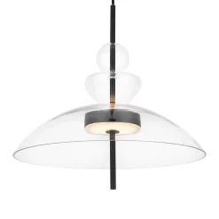 Maytoni LED-riippuvalaisin Bangkok, Ø 40 cm, kirkas, lasi