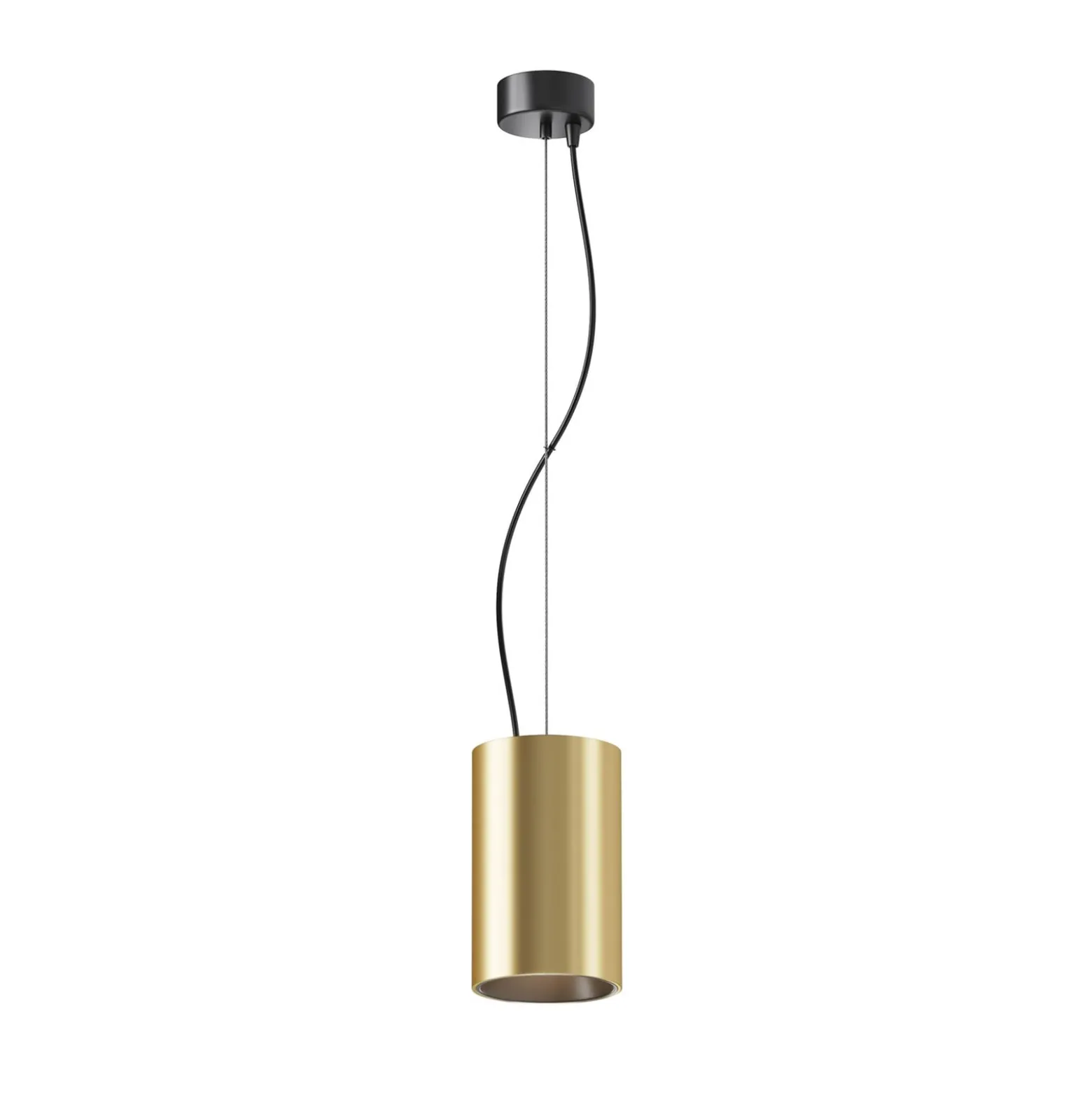 Maytoni LED-riippuvalaisin Efir, kultainen matta, Ø 10.5cm, 33W, 38°