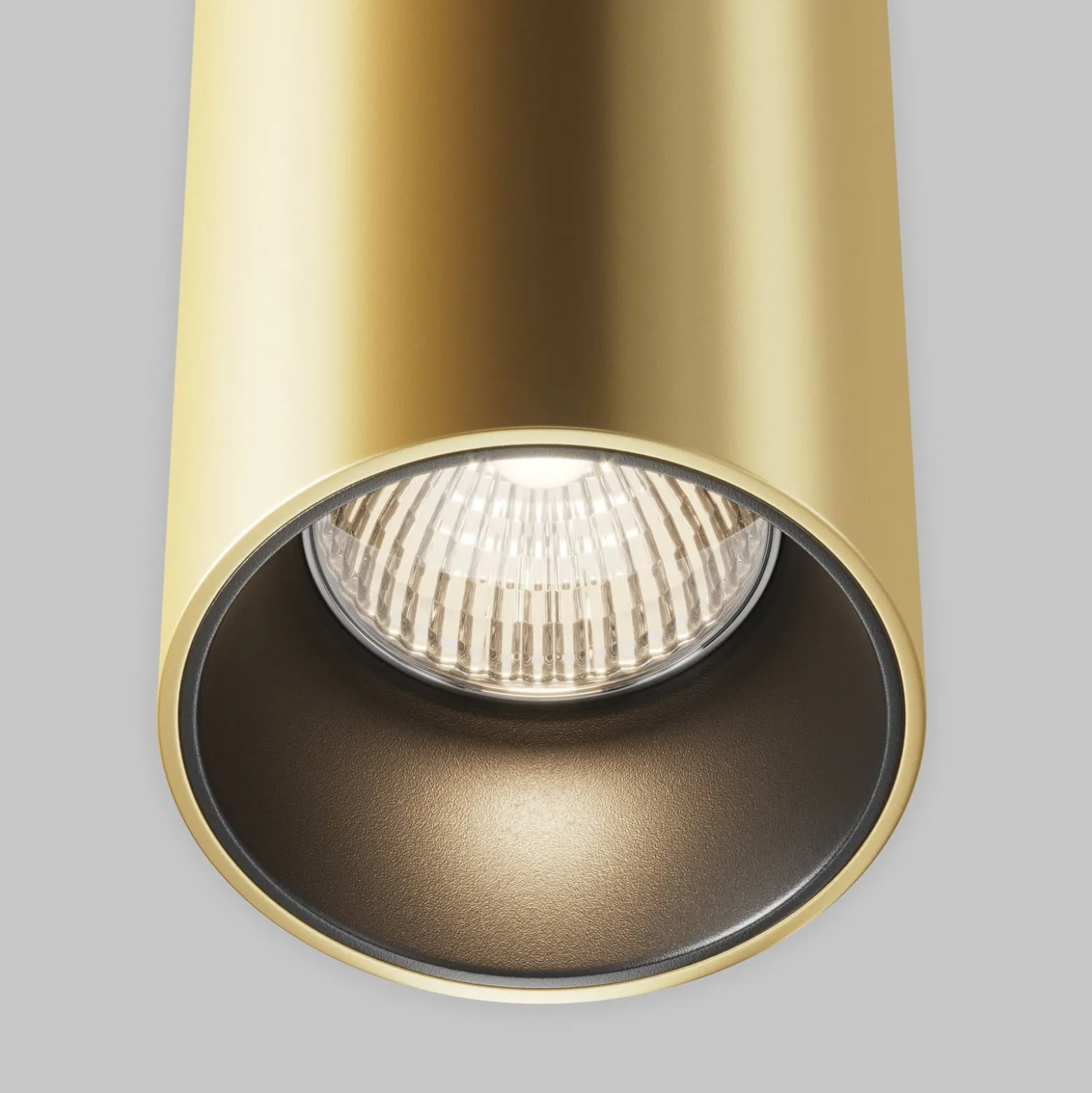 Maytoni LED-riippuvalaisin Efir, kultainen matta, Ø 10.5cm, 33W, 38°