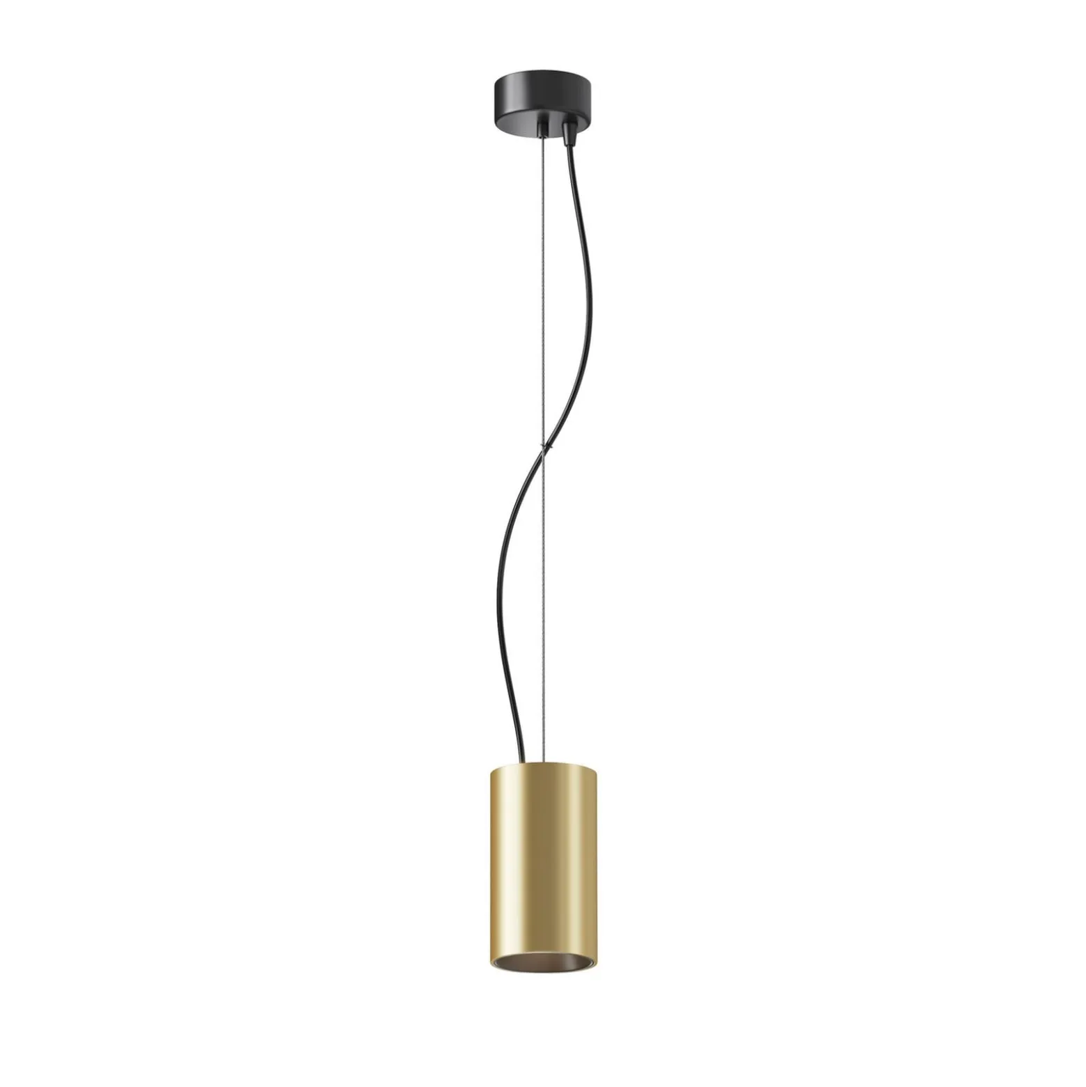 Maytoni LED-riippuvalaisin Efir, kultainen matta, Ø 7.5cm, 15 W, 38°