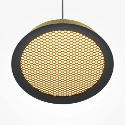 Maytoni LED-riippuvalaisin El, Ø 15,3 cm, kulta, alumiini