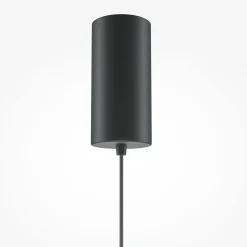 Maytoni LED-riippuvalaisin El, Ø 35 cm, musta, alumiinia