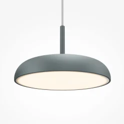 Maytoni LED-riippuvalaisin Gerhard, harmaa, Ø 30 cm, metallia