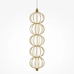 Maytoni LED-riippuvalaisin Golden Cage, pystysuora, Ø 13,9 cm