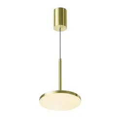 Maytoni LED-riippuvalaisin Plato, messinki, Ø 18.5cm, alumiini