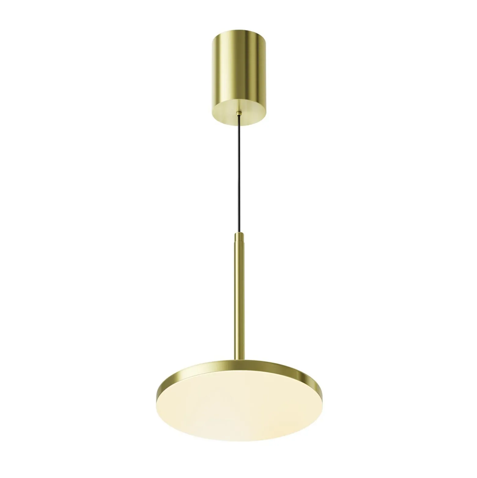 Maytoni LED-riippuvalaisin Plato, messinki, Ø 18.5cm, alumiini