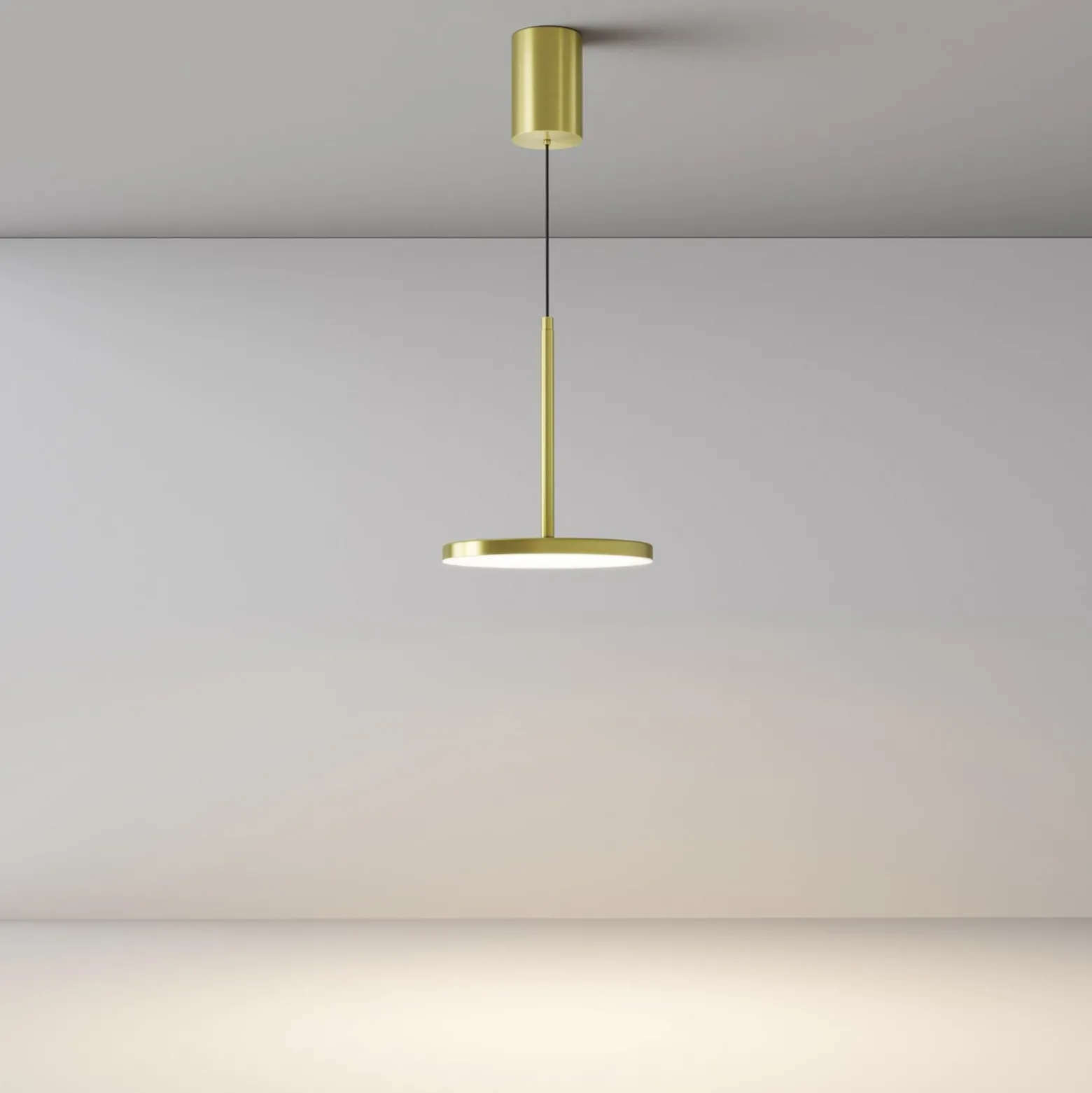 Maytoni LED-riippuvalaisin Plato, messinki, Ø 18.5cm, alumiini