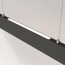 Maytoni LED-riippuvalaisin Step, musta, 118,5 cm, 3 000 K, alumiini