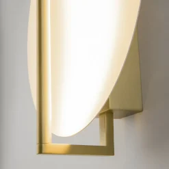 Maytoni LED-seinävalaisin Mira, kulta/valkoinen, korkeus 30 cm, metallia