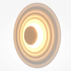 Maytoni LED-seinävalaisin Nami, valkoinen, Ø 40 cm, alumiini