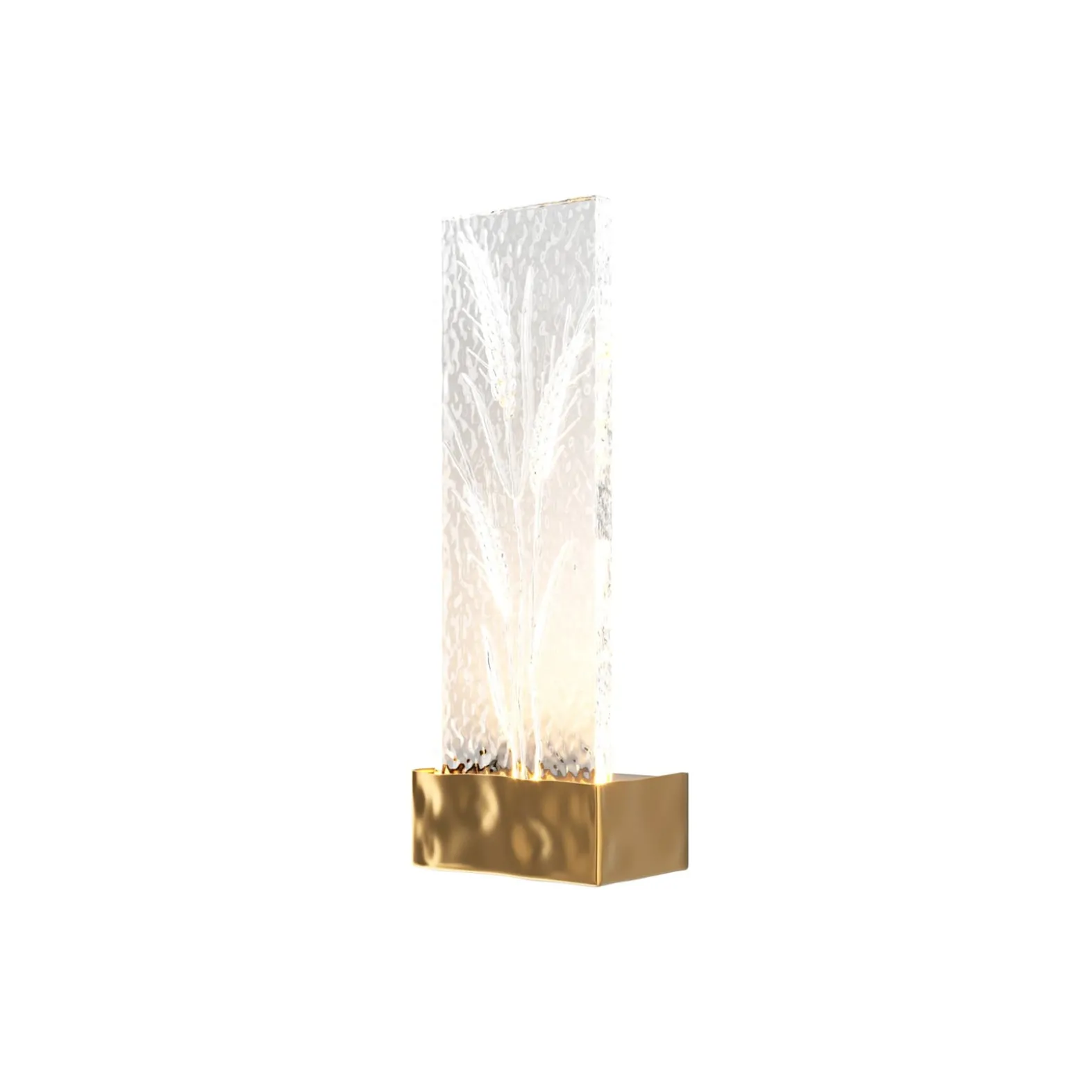 Maytoni LED-seinävalaisin Ornate, messinki/selkeä, korkeus 31 cm