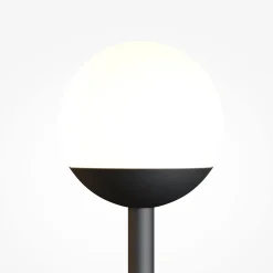 Maytoni LED-seinävalaisin Touch, musta, korkeus 48 cm, himmennettävä