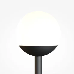 Maytoni LED-seinävalaisin Touch, musta, korkeus 48 cm, himmennettävä