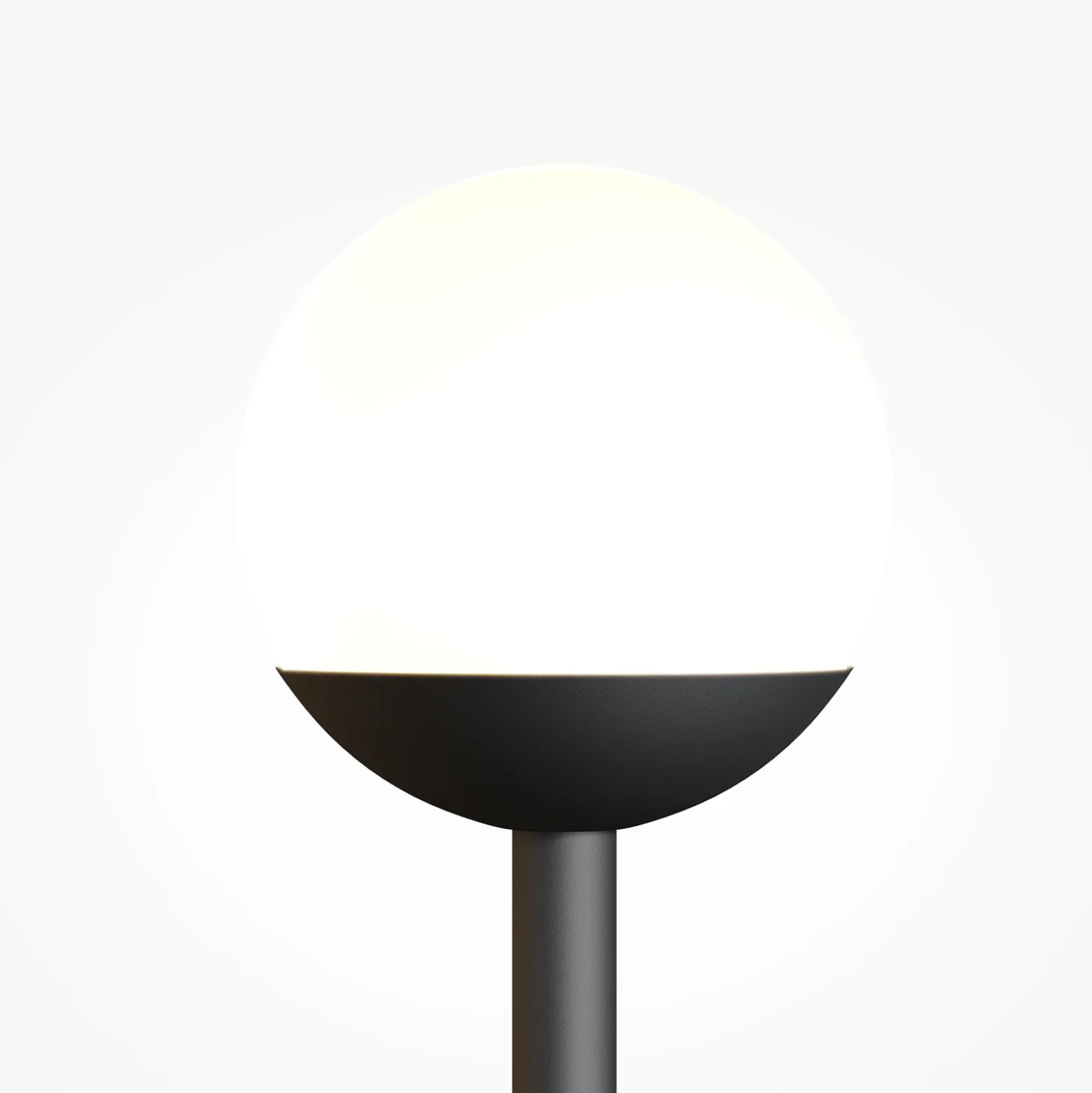 Maytoni LED-seinävalaisin Touch, musta, korkeus 48 cm, himmennettävä