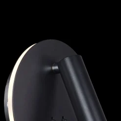 Maytoni los 176 -LED-seinävalo 3000K pyöreä musta