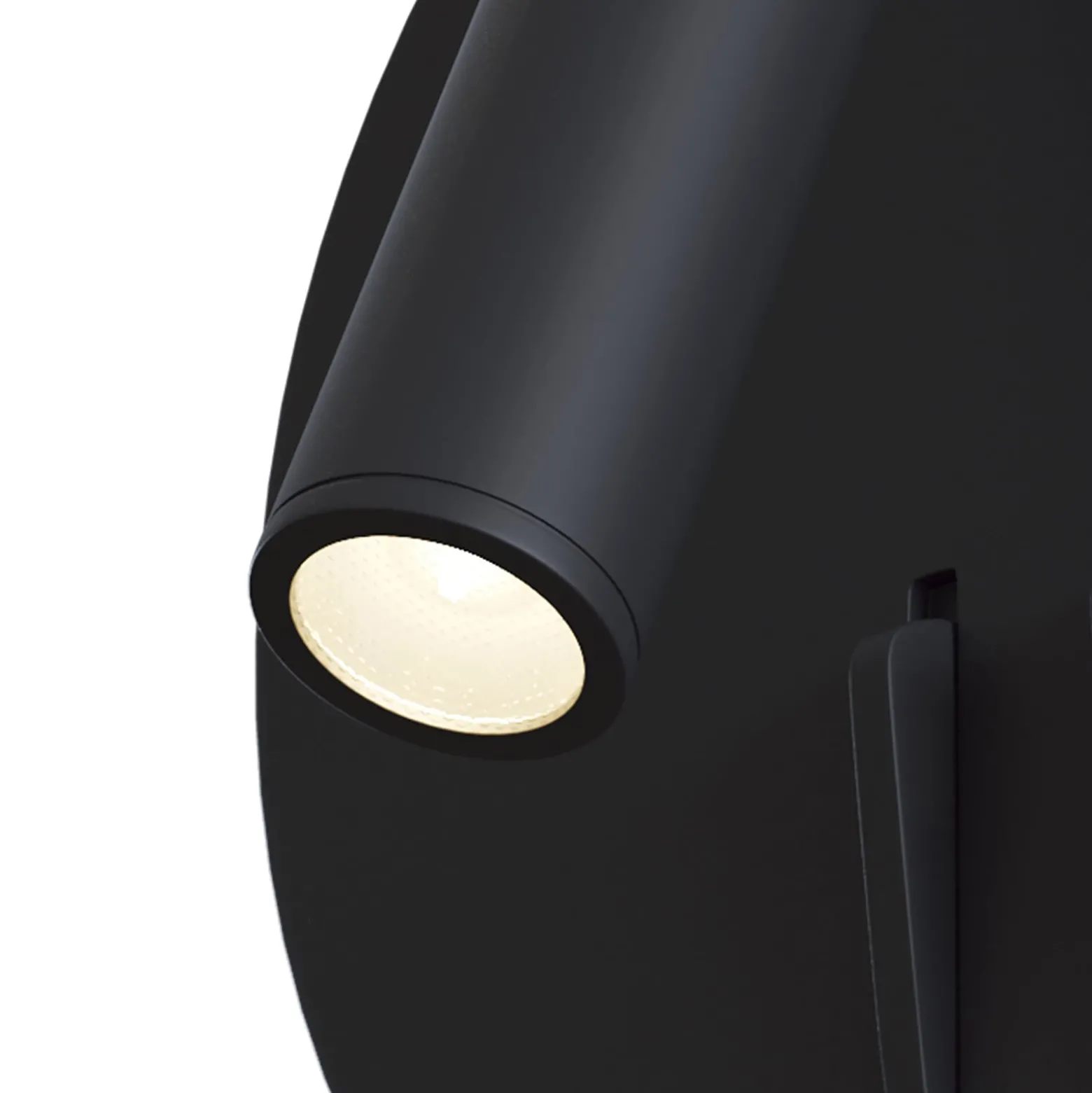 Maytoni los 176 -LED-seinävalo 3000K pyöreä musta