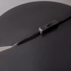 Maytoni Memory pöytävalaisin, musta, korkeus 42 cm, keramiikka