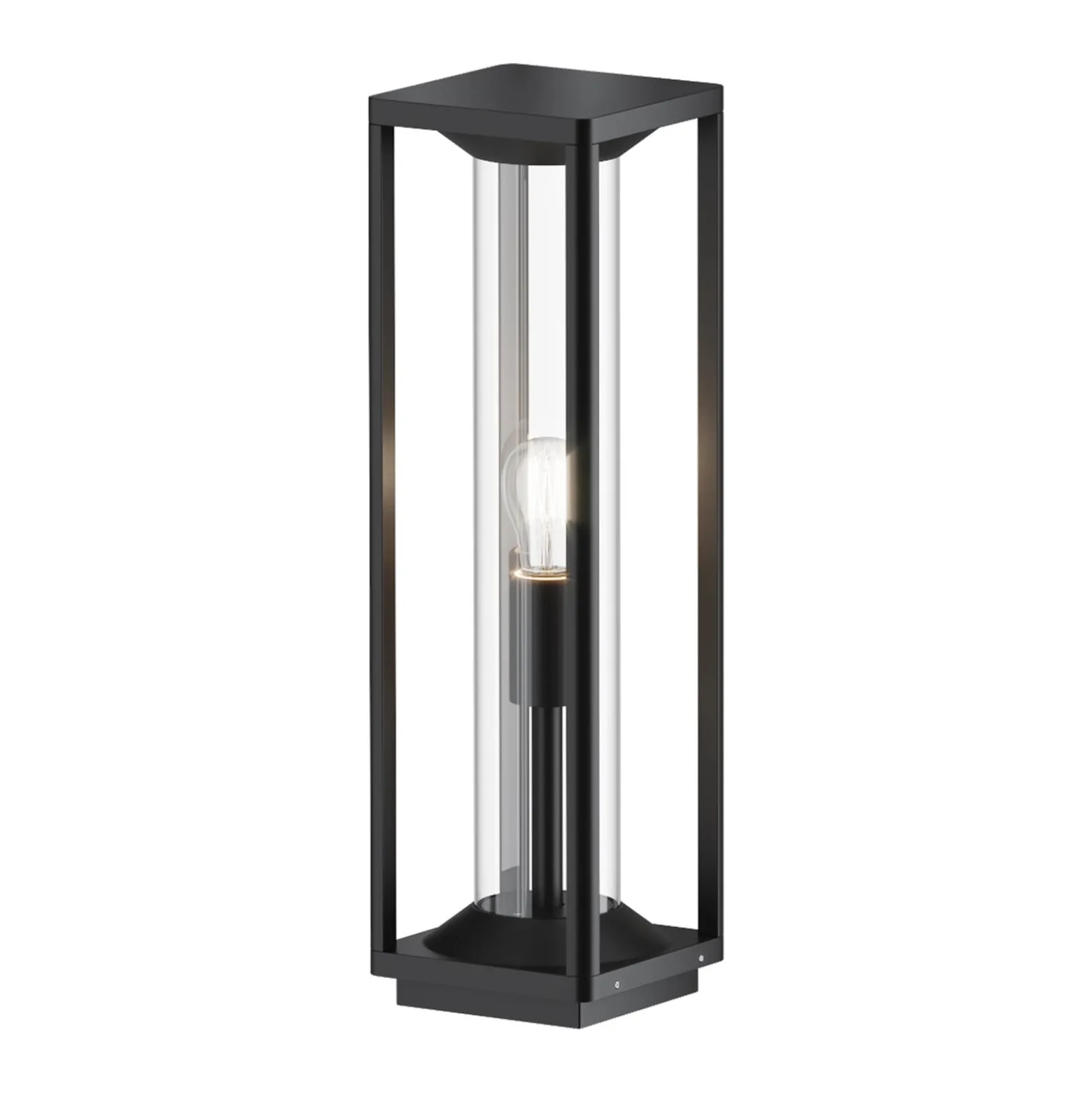 Maytoni-pollarivalaisin Cell, grafiitti, alumiini, korkeus 50 cm, IP54