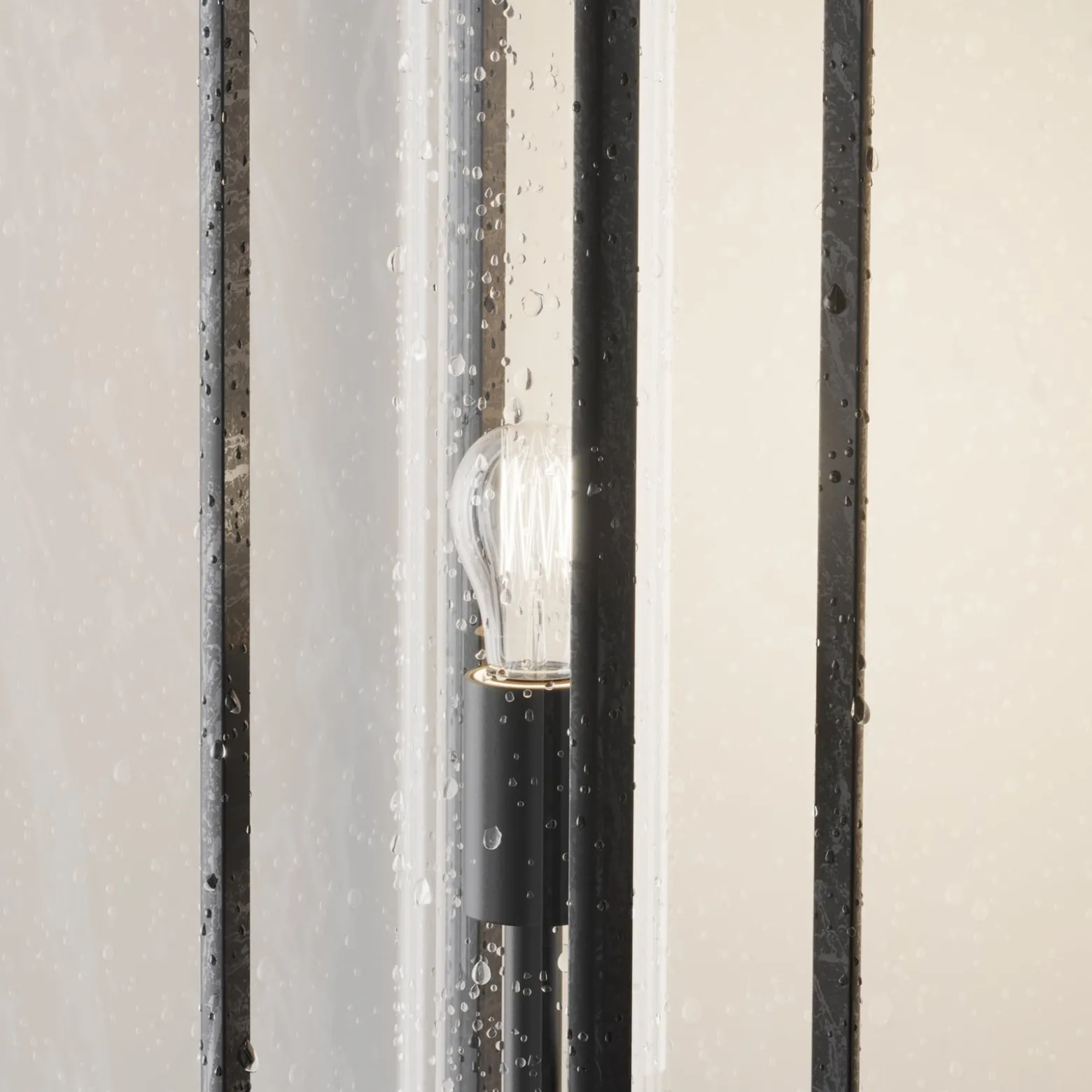 Maytoni-pollarivalaisin Cell, grafiitti, alumiini, korkeus 50 cm, IP54