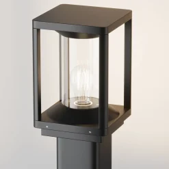 Maytoni pylväsvalaisin Cell, grafiitti, alumiini, korkeus 75 cm, IP54