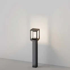 Maytoni pylväsvalaisin Cell, grafiitti, alumiini, korkeus 75 cm, IP54