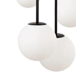 Maytoni riippuvalaisin Basic form, musta, Ø 58 cm, 5 valoa lasia
