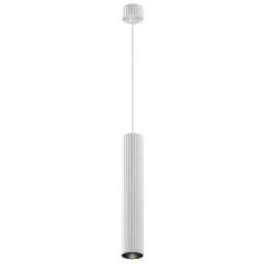 Maytoni-riippuvalaisin Calipso, valkoinen, Ø 5.6cm, alumiini, GU10