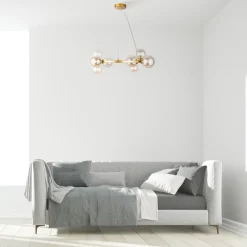 Maytoni-riippuvalaisin Dallas, 11-lamppuinen, kullanvärinen/kamaranssi
