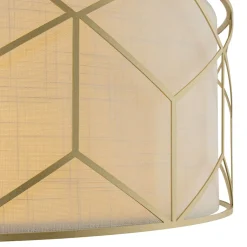 Maytoni Riippuvalaisin Messina, Ø 45 cm, beige, pellavaa