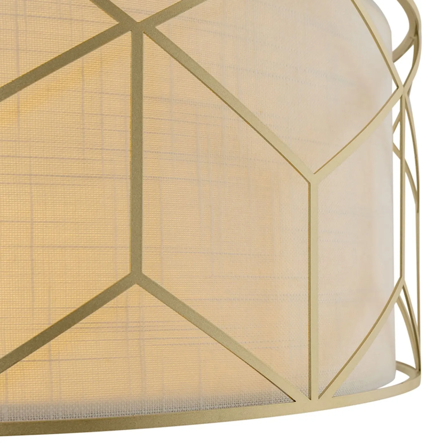 Maytoni Riippuvalaisin Messina, Ø 45 cm, beige, pellavaa