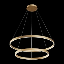 Maytoni Rim-LED-riippuvalo 840 2 rengasta messinki