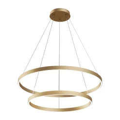 Maytoni Rim-LED-riippuvalo 840 2 rengasta messinki