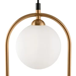 Maytoni Ring -riippuvalo 2 lamppua messinki/valk.