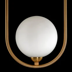 Maytoni Ring -riippuvalo 2 lamppua messinki/valk.