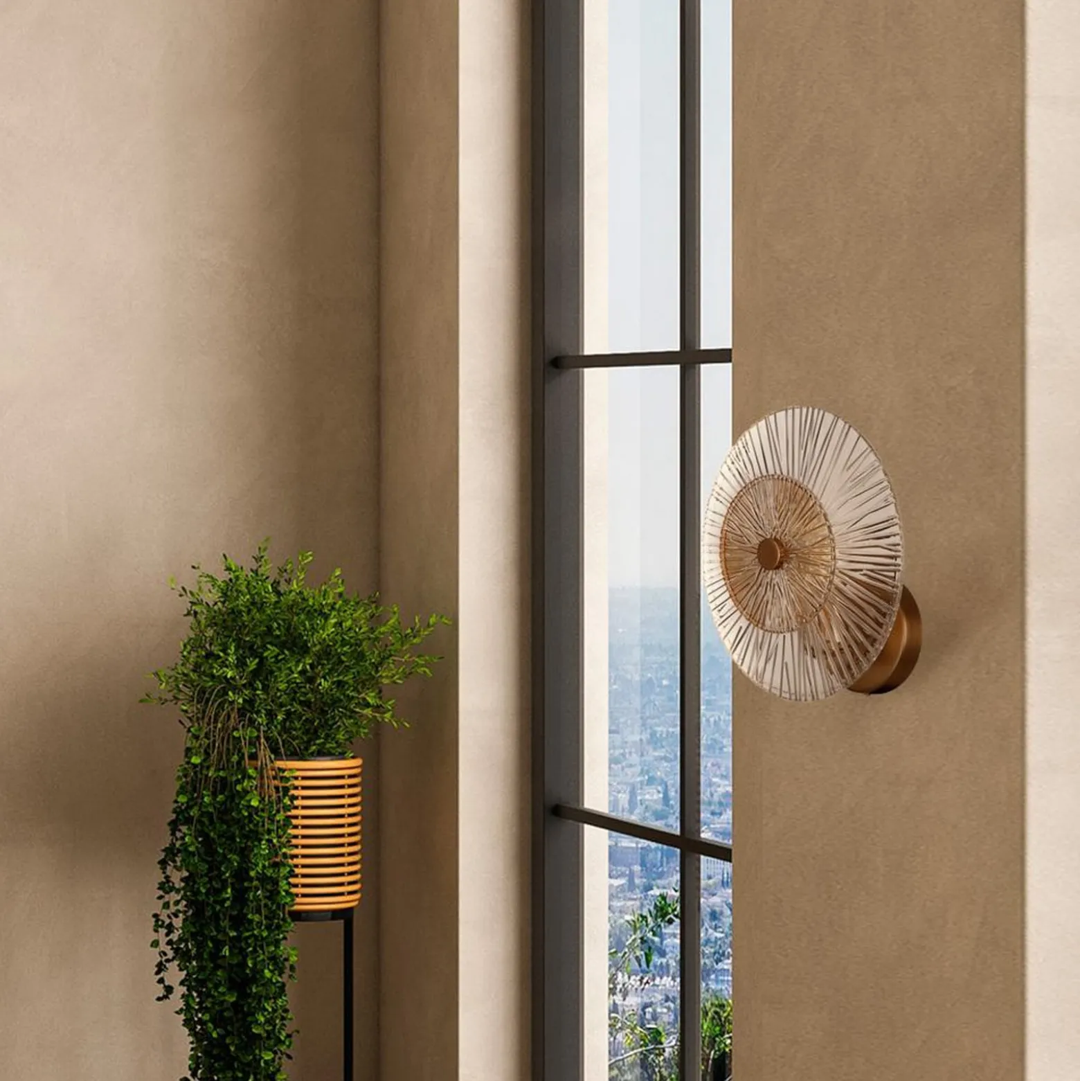Maytoni seinävalaisin Aster, lasi, Ø 28 cm, 1 x E14