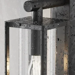 Maytoni seinävalaisin Cell, grafiitti, alumiini, korkeus 20 cm, IP65