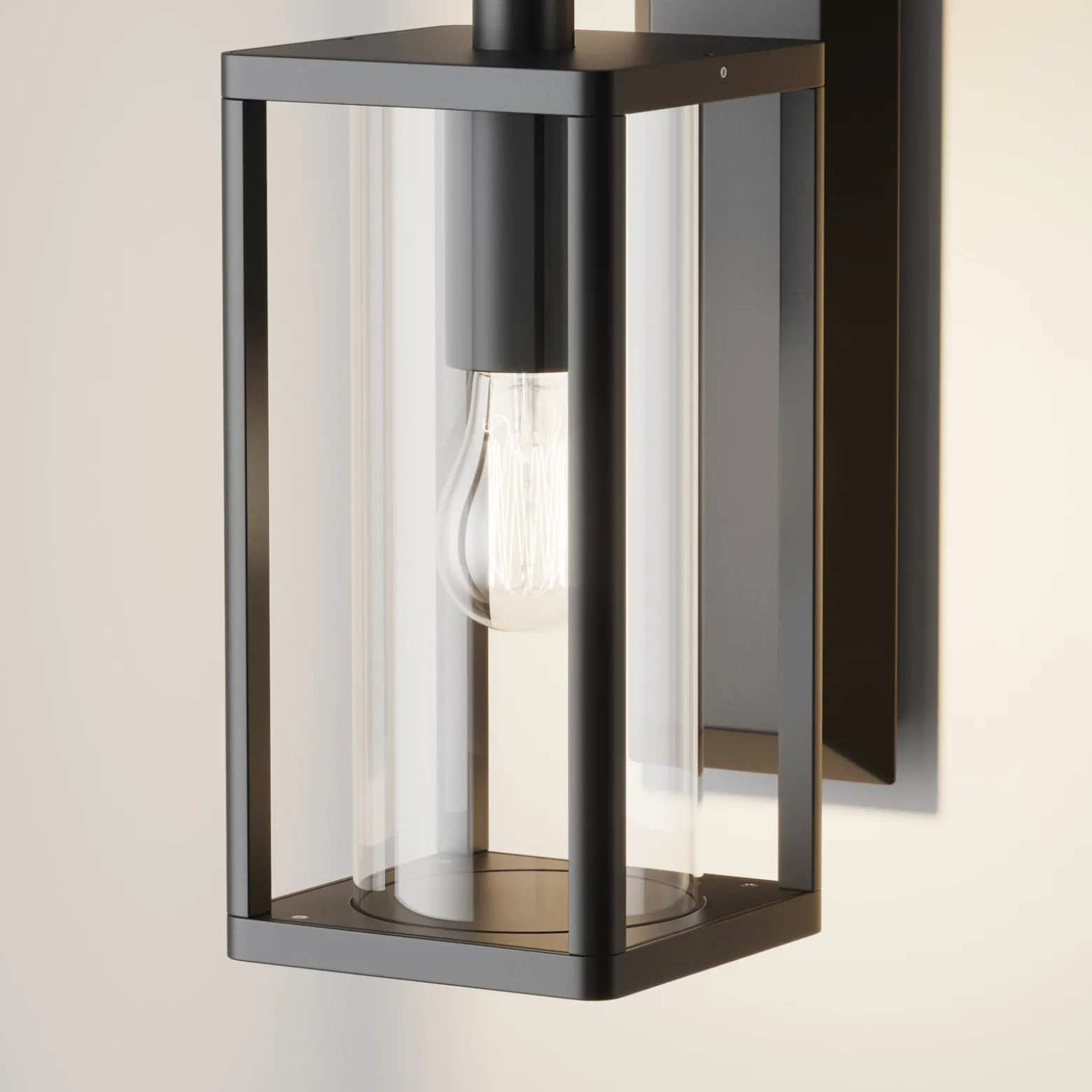 Maytoni seinävalaisin Cell, grafiitti, alumiini, korkeus 20 cm, IP65