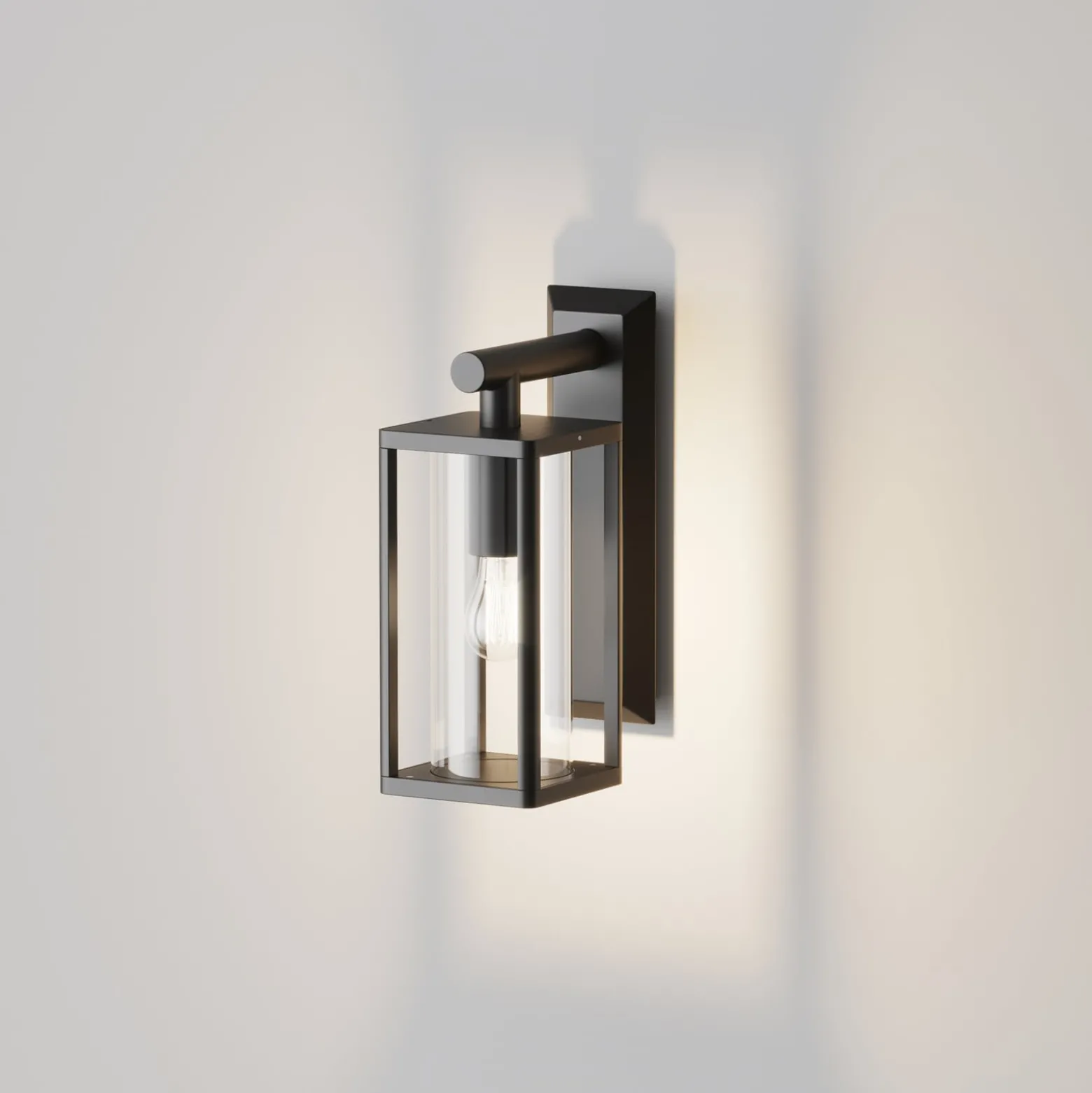 Maytoni seinävalaisin Cell, grafiitti, alumiini, korkeus 20 cm, IP65