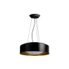 MEGAMAN LED-riippuvalaisin Renzo XChange musta/kultainen CCT, IP44