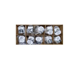 MEGAMAN LED upotettava valonheittimen Tego Slim, 10-pack, 2 800 K, nikkeliä