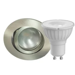 Megatron DecoclicSet -LED-uppovalo GU10 5W rauta