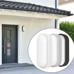 MEGATRON LED-ulkoseinälamppu Zella Neo XL Sensor, harmaa, IP54