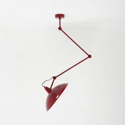 Melos-riippuvalaisin, punainen, Ø 36 cm, metalli