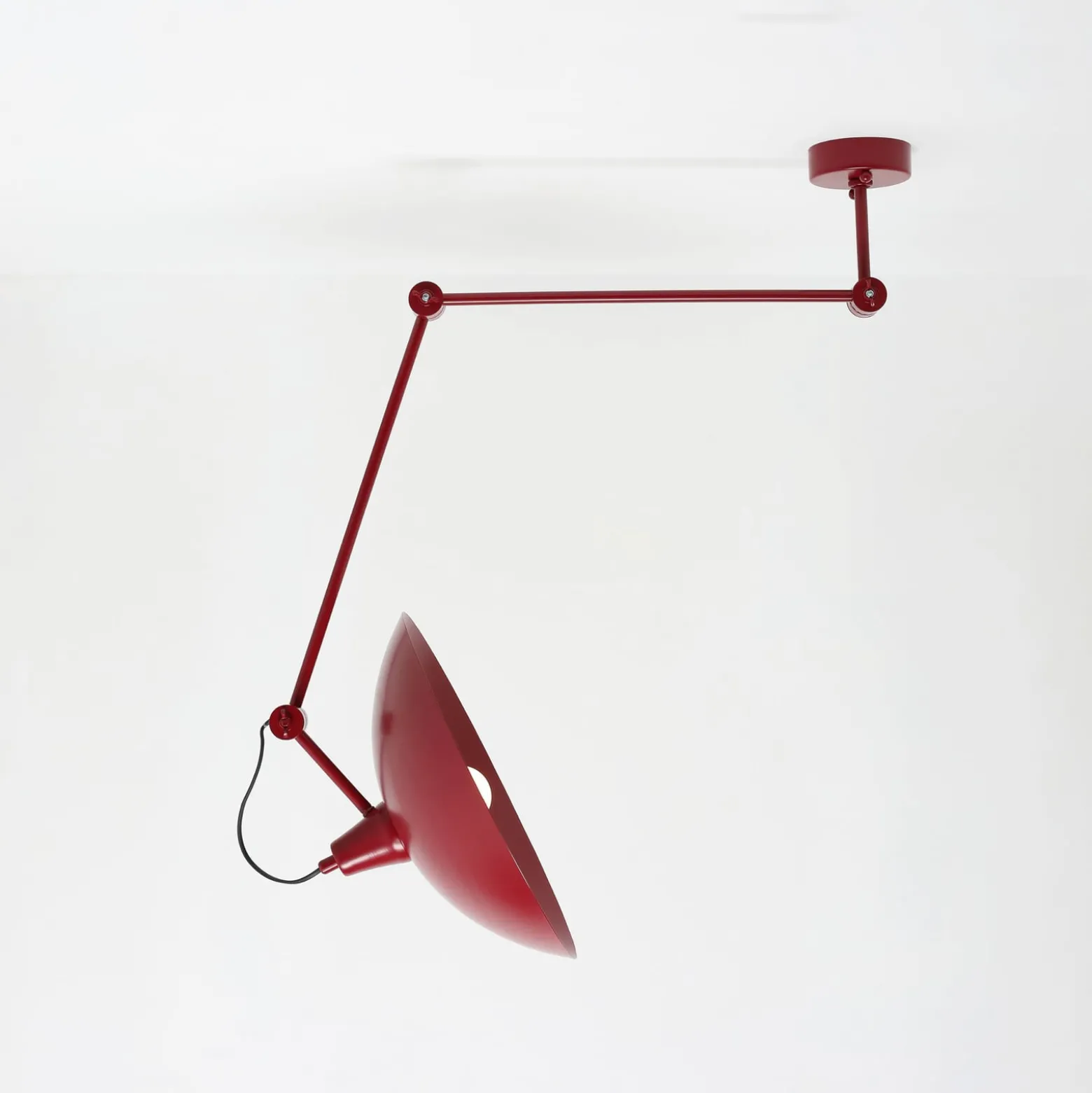 Melos-riippuvalaisin, punainen, Ø 36 cm, metalli
