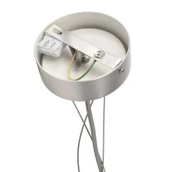 Menkar LED-riippuvalaisin, hopeanvärinen, Ø 80 cm, CCT, ylös/alasvalo