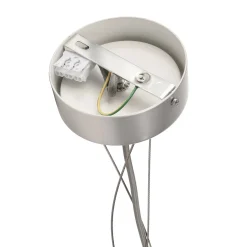 Menkar LED-riippuvalaisin, hopeanvärinen, Ø 80 cm, CCT, ylös/alasvalo