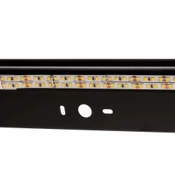 Mera LED-seinävalaisin, leveys 80 cm, musta, 4000K